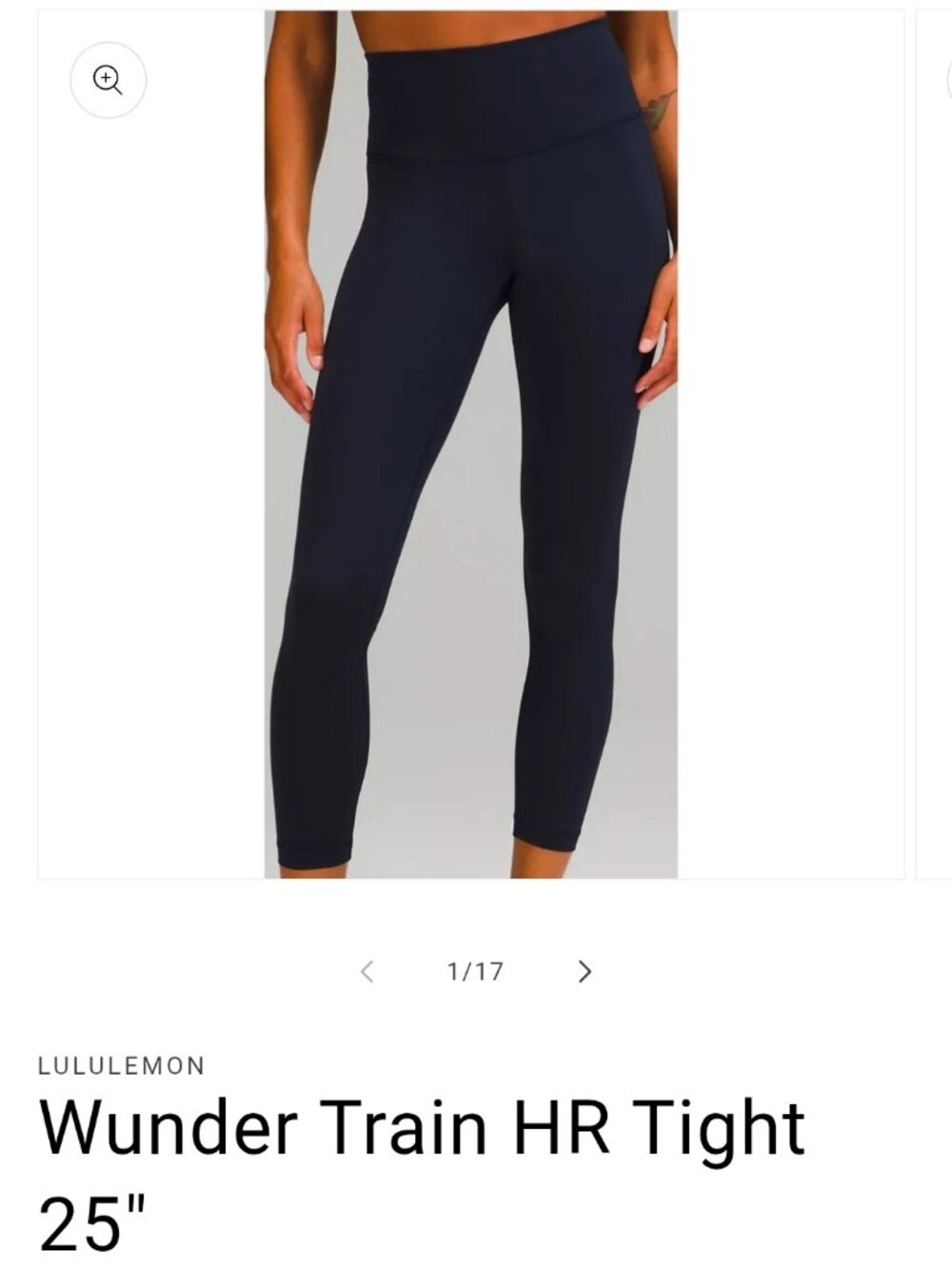 **Authentic Lululemon Leggings – Size 8 – True Navy – Worn Once**